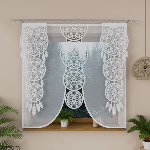 Eleganckie szerokie firany panelowe