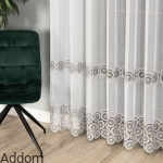 Firany z 2 pasami gipiury 280cm