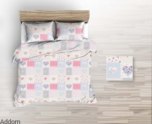 Pościel z flaneli 160x200 patchwork