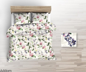 Pościel bawełniana różowe magnolie