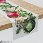 Bieżnik świąteczny z nadrukiem 3d