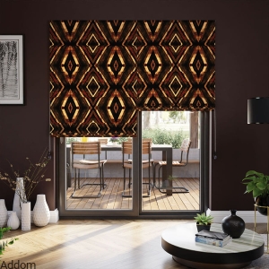 Materiał w geometryczne wzory