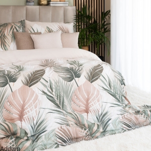 Satyna bawełniana monstera