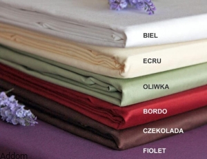 Prześcieradło z satyny bawełnianej