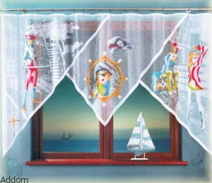 Firanki dla dzieci Piraci 160x300
