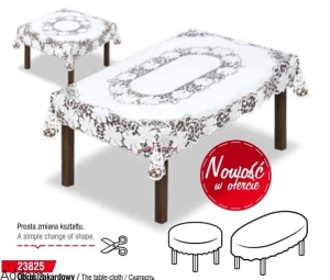 Obrusy na owalne i prostokątne stoły